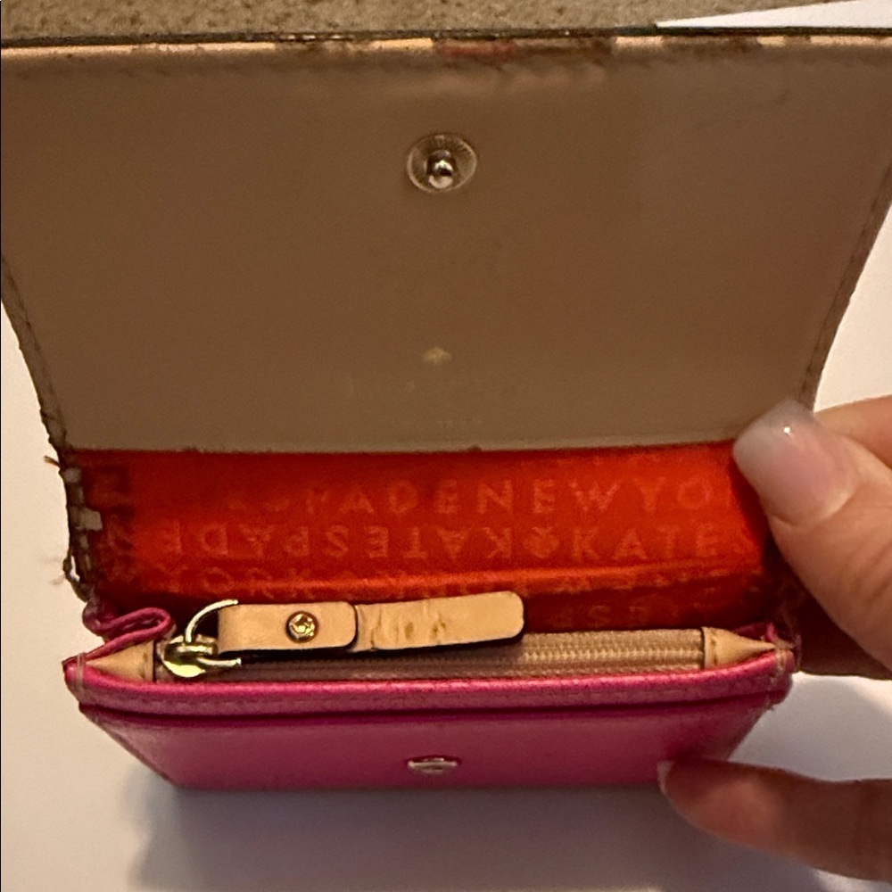 Kate Spade Hot Pink Card Holder Wallet - Picture 5 of 8